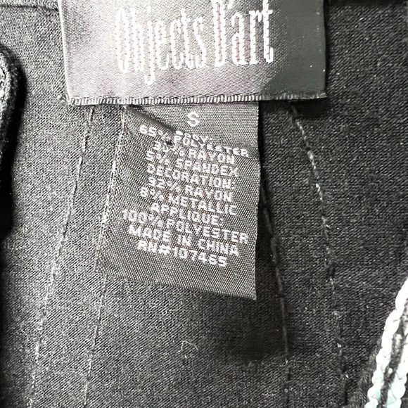 Objects d’art black top blouse - Picture 3 of 8